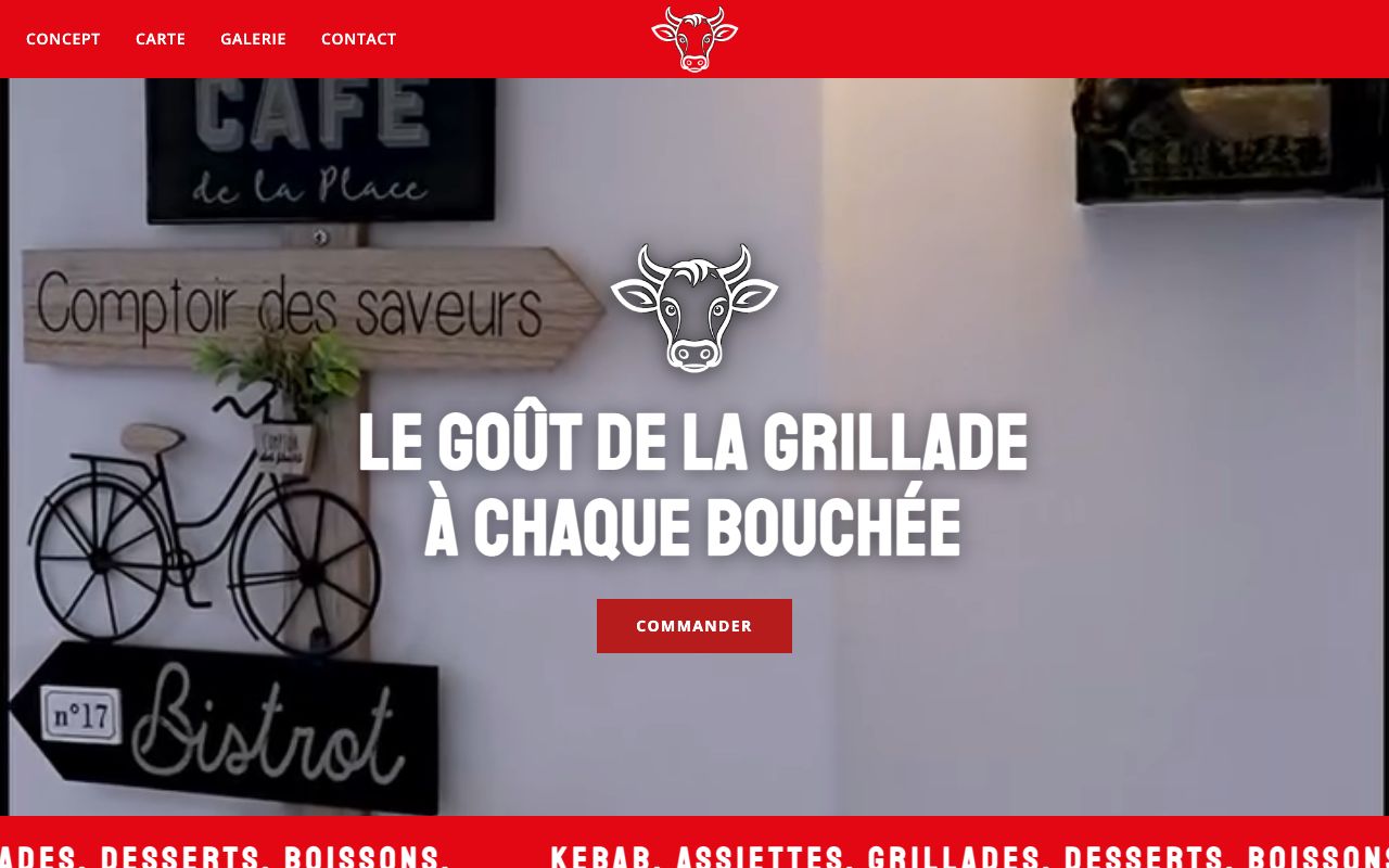 Site internet leveaudore.com — Grill & braise Paris 8e, réalisation Pixel Forme